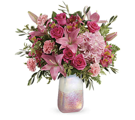 Teleflora's Blushing Gemstone Bouquet