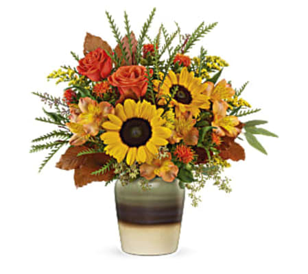 Teleflora's Thankfully Yours Bouquet with Sunflowers