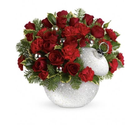 Teleflora's Shimmering Snow Bouquet