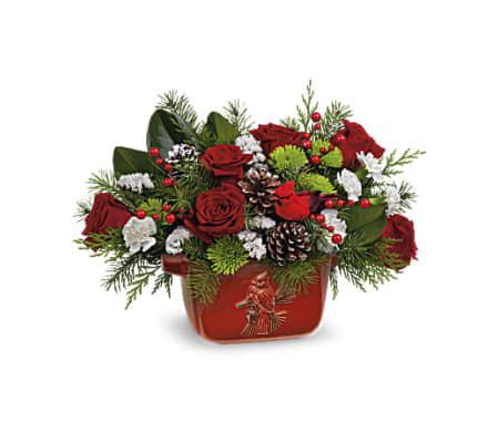 Teleflora's Classic Cardinal Centerpiece Bouquet