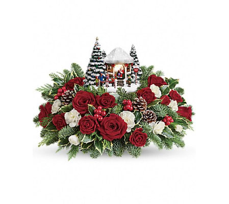 Thomas Kinkade's Jolly Santa Bouquet