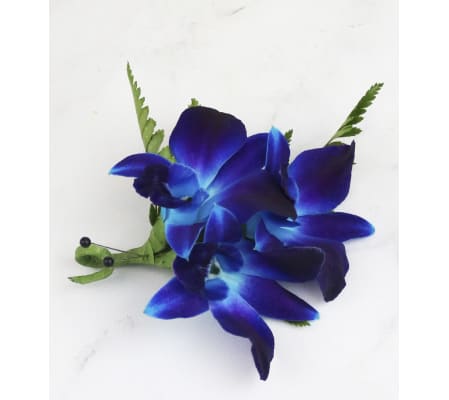 Blue Orchid Boutonniere