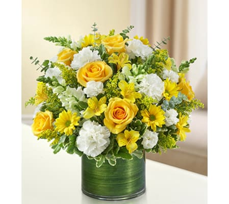 Cherished Memories - Yellow and White