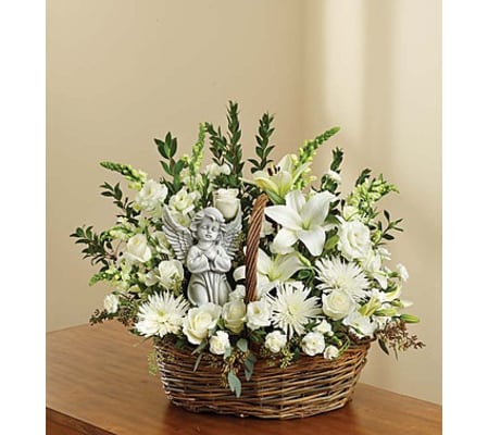 Heavenly Angel™ All White Basket
