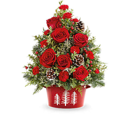 A Teleflora's Holiday Traditions Tree