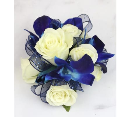 Blue Orchid Wristlet