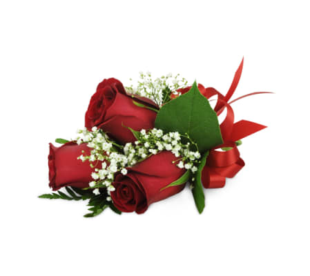 Rose Trio Wrist Corsage