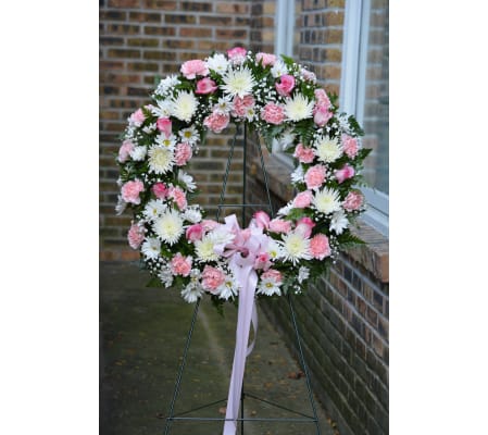 Standing Pink Wreath