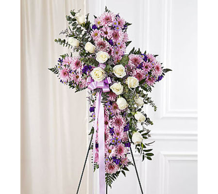 Peace and Prayers™ Standing Cross - Lavender