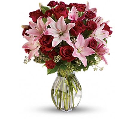 Lavish Love Roses and Lilies