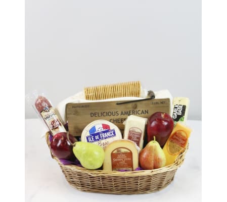 Gourmet Cheese Basket by Fruits & Flowers