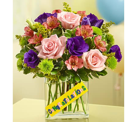 Congratulations Bouquet in a Rectangle V