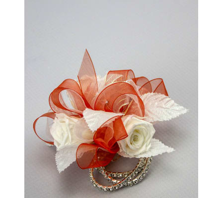 Keepsake Corsage - Preserved White Roses JR