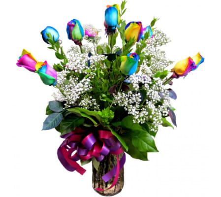 Fantastic Rainbow Roses