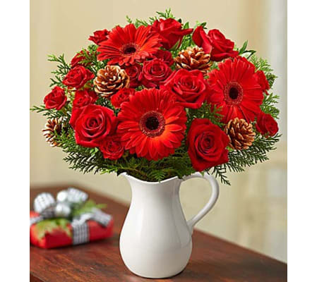 Holiday Wishes in a Pitcher