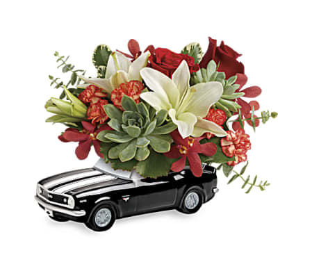 Teleflora's Chevy Camaro Blooming Bouquet