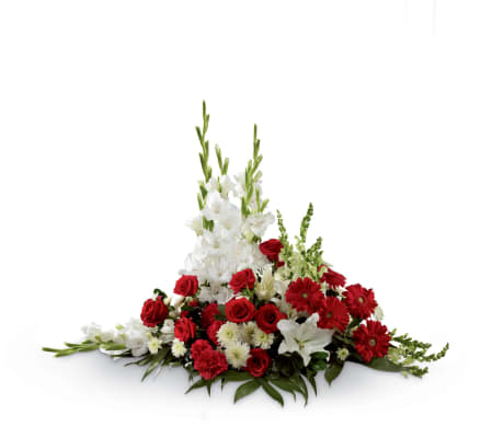 The FTD® Crimson & White™ Arrangement