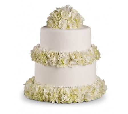 Sweet White Cake Decoration