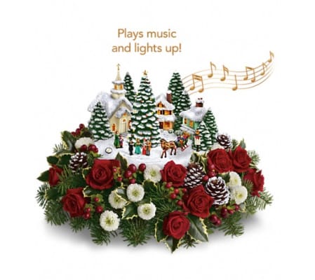 Thomas Kinkade's Christmas Carolers by Teleflora