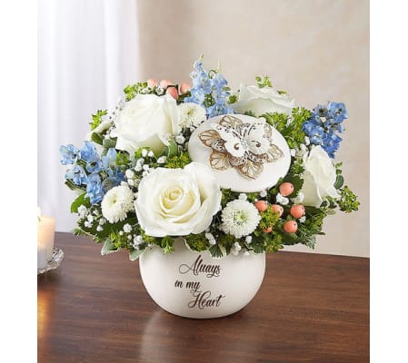 Always in my Heart™ Blue and White