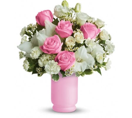Teleflora's Pink and White Delight