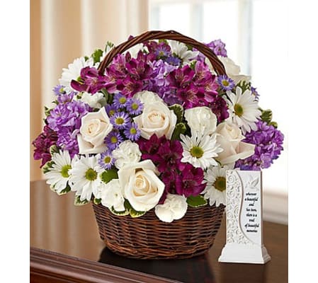 Peace, Prayers and Blessings™ with Memory Plaque - Lavender