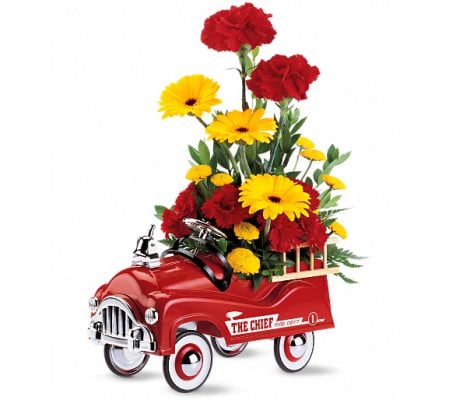 Teleflora's Fire Engine Bouquet
