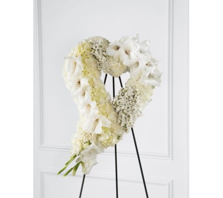 The FTD® Hearts Eternal™ Easel, White