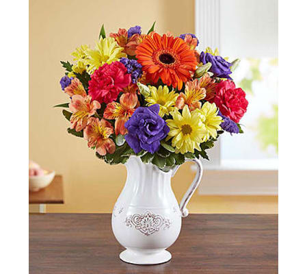 Pitcher Perfect Flower Arrangement