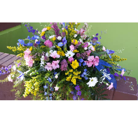 Springtime Tribute Casket Piece