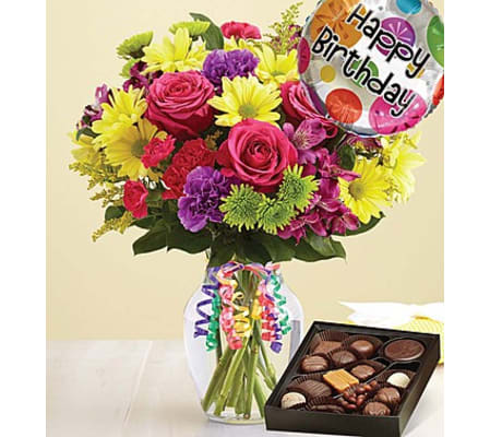 It's Your Day Bouquet® Happy Birthday with Chocolate