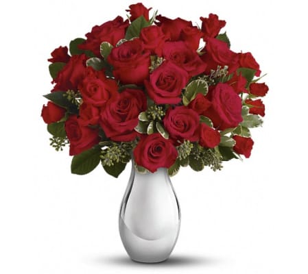 Teleflora's True Romance Bouquet with Red Roses