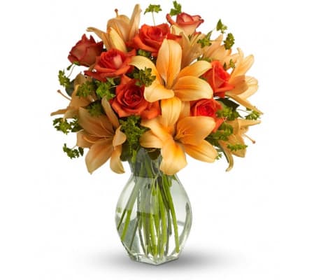 Fiery Lily and Rose