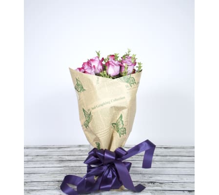 Wrapped Rose Bouquet