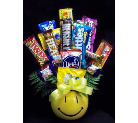 Smiley Sweet Candy Bouquet