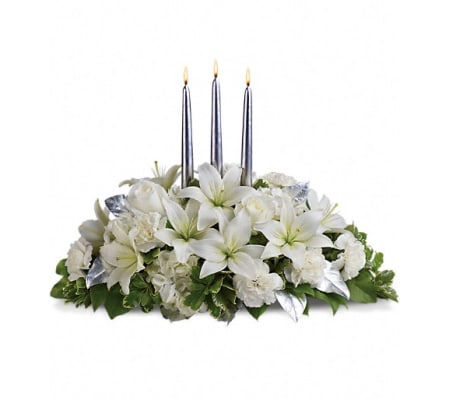 Silver Elegance Centerpiece