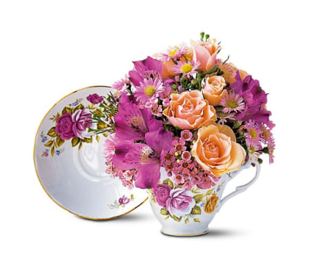 Pink Roses Teacup