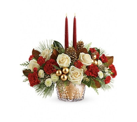 Teleflora's Winter Pines Centerpiece