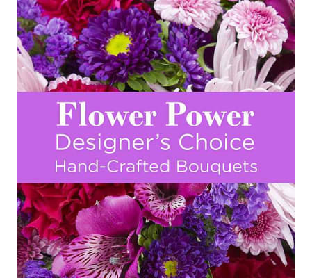 Purple Colors Florist Designed Bouquet