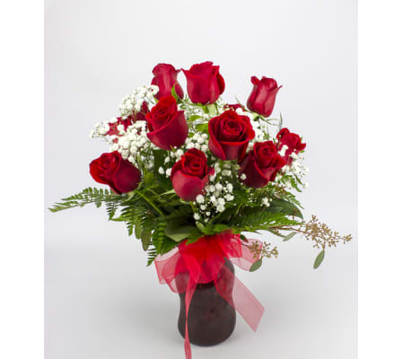 Classic (Medium) Red Rose Arrangement