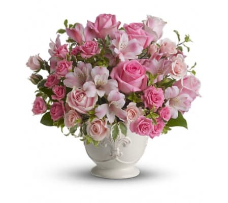 Teleflora's Pink Potpourri Bouquet with Roses