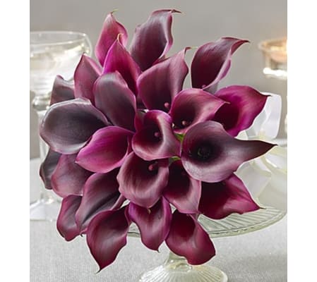 Purple Elegance Mini Calla Lily Bouquet