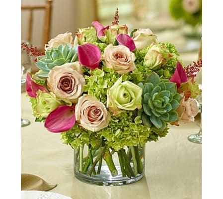 Vineyard Wedding Centerpiece