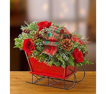 Traditional Tidings™ Sleigh Arrangement