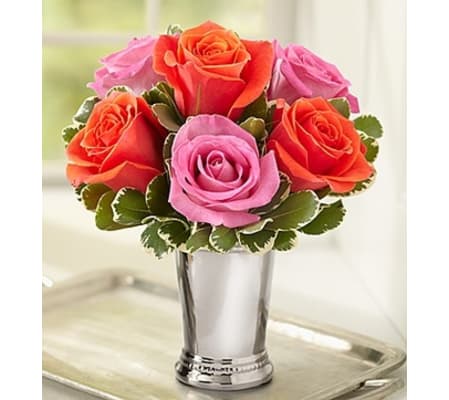 Julep Cup Rose Arrangement - Multi