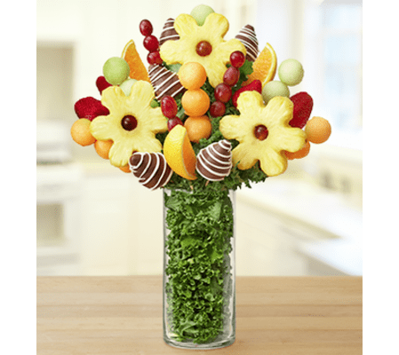 Personalized Vase with Fruit Arrangement - Ch