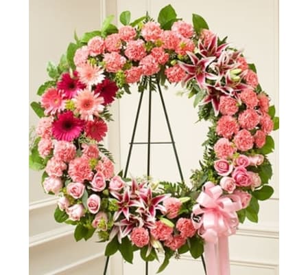 Pink Standing Wreath
