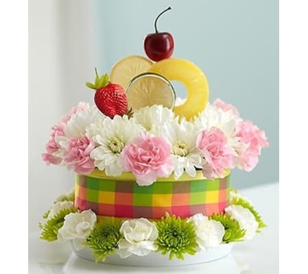Fresh Flower Cake™ Fruit Cake