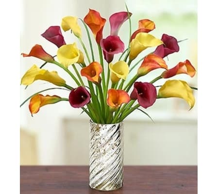 Autumn Elegance Calla Lilies