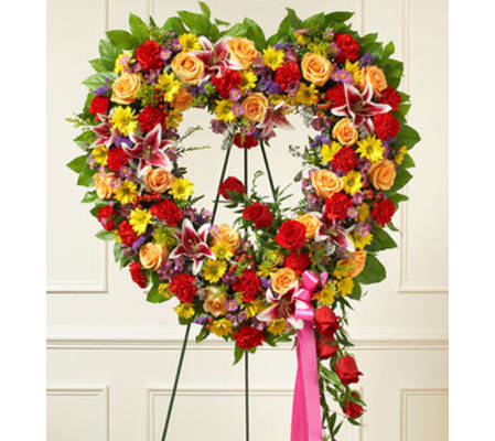 Bright Standing Open Heart